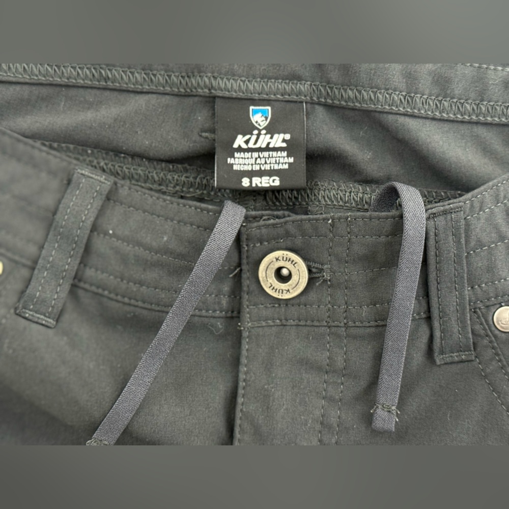 kühl Women's Splash Roll-up, Dark Gray Straight Leg Cargo Pants, Size 8 Regular - Picture 2 of 16